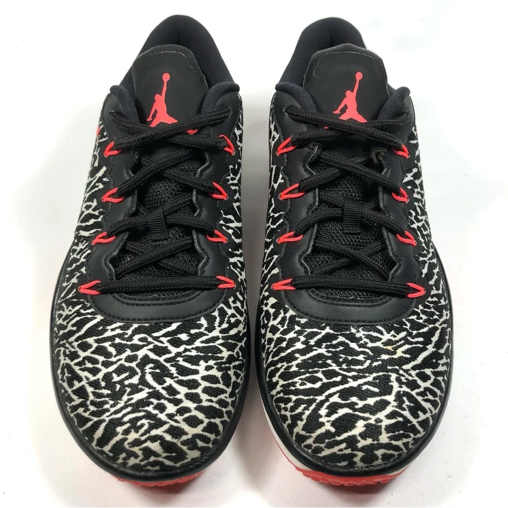 Jordan Women's Low-Top Sneakers in Black, White & Red